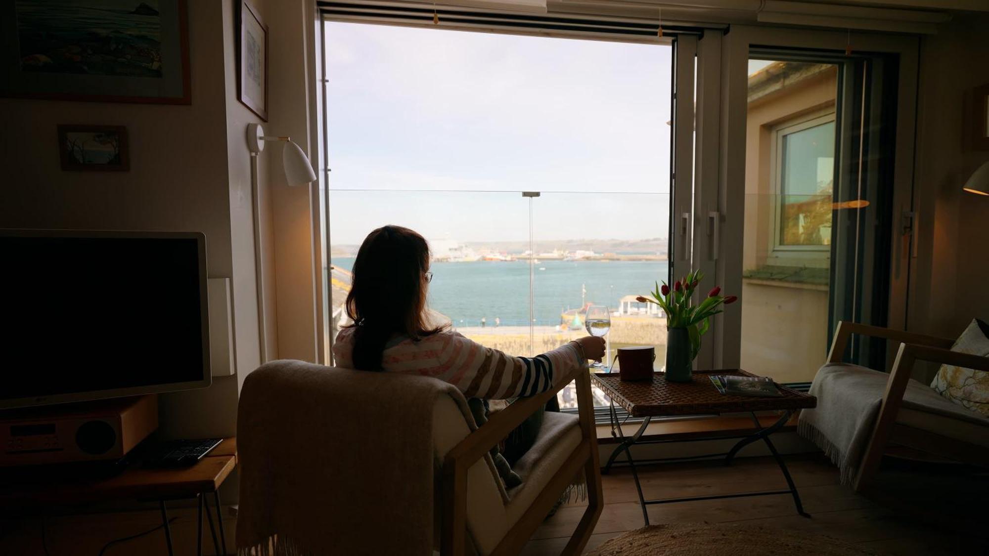 Breathtaking Harbourside Views With Parking At 'Harbour Strand' Falmouth Buitenkant foto